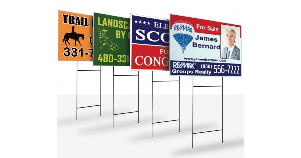 36x24 inch Corrugated Yard Sign with UV coating in Austi ...