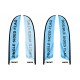 Feather Angled FlagFlag Poles -Print Texan