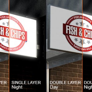 Night Time Backlit Banner