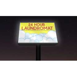 Night Time Backlit Banner