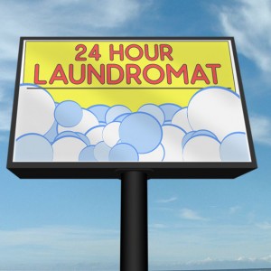 Night Time Backlit Banner
