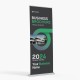 Silver Deluxe Banner Stand Silver Deluxe Banner Stand