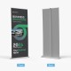 Silver Deluxe Banner Stand Silver Deluxe Banner Stand